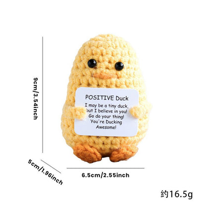 [Blind Box] 3 Crochet Accessories + 2 DIY Plush Pet, Funny expression potato doll positive energy wool knitting cucumber ornament egg baby pendant positive card