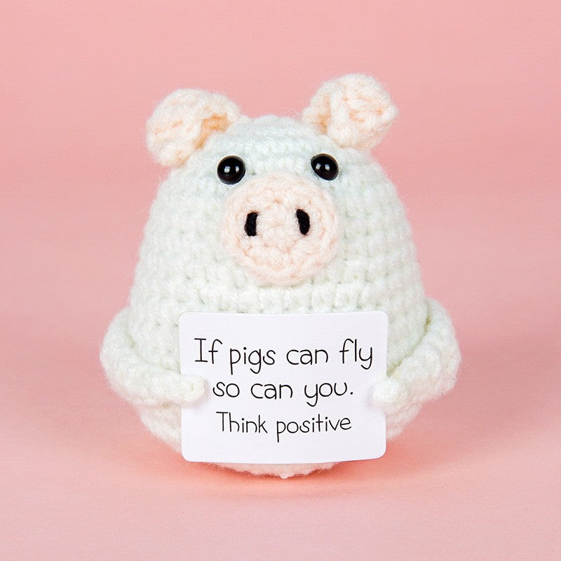 [Blind Box] 3 Crochet Accessories + 2 DIY Plush Pet, Funny expression potato doll positive energy wool knitting cucumber ornament egg baby pendant positive card